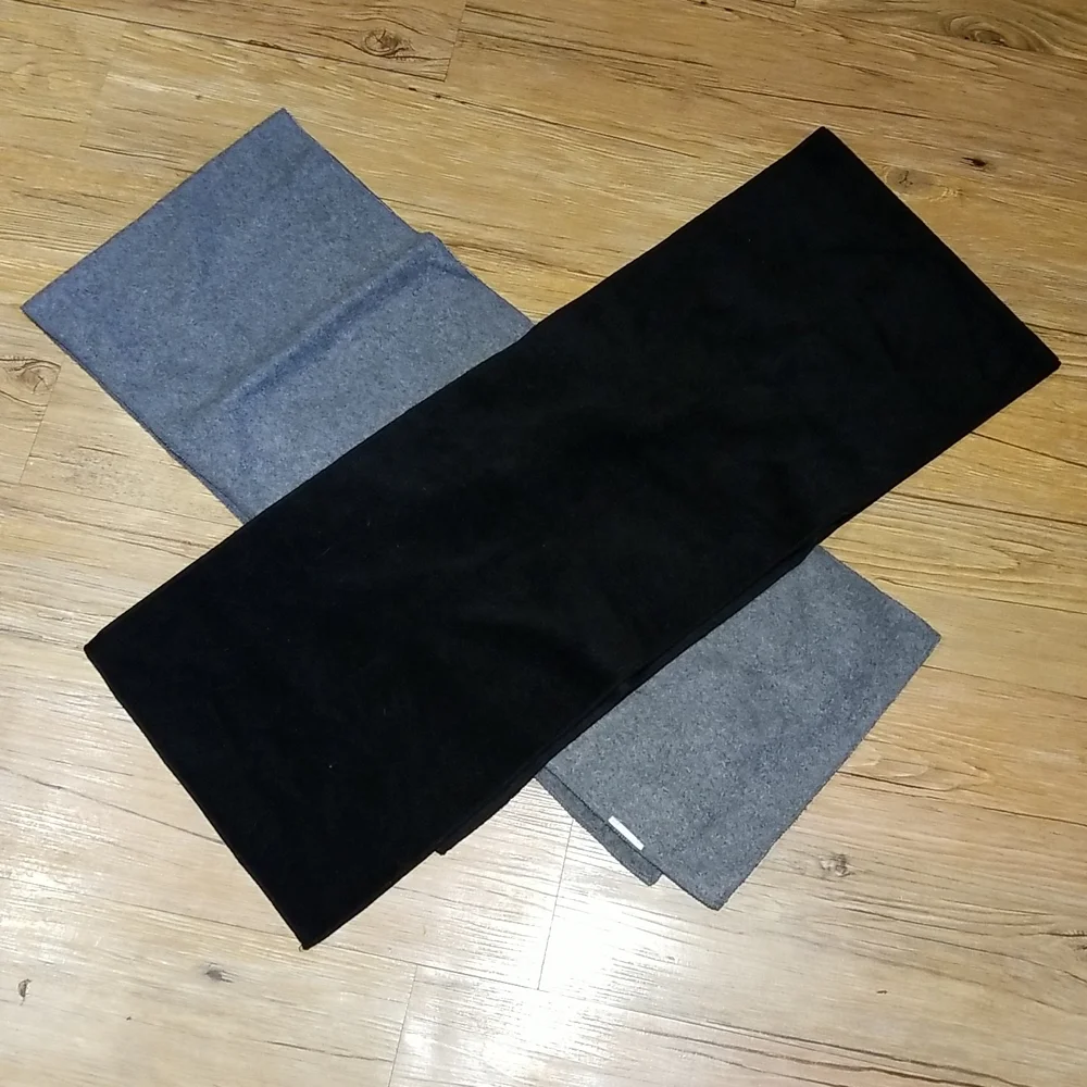 Old Navy scarves 1 black 1 grey NWOTS